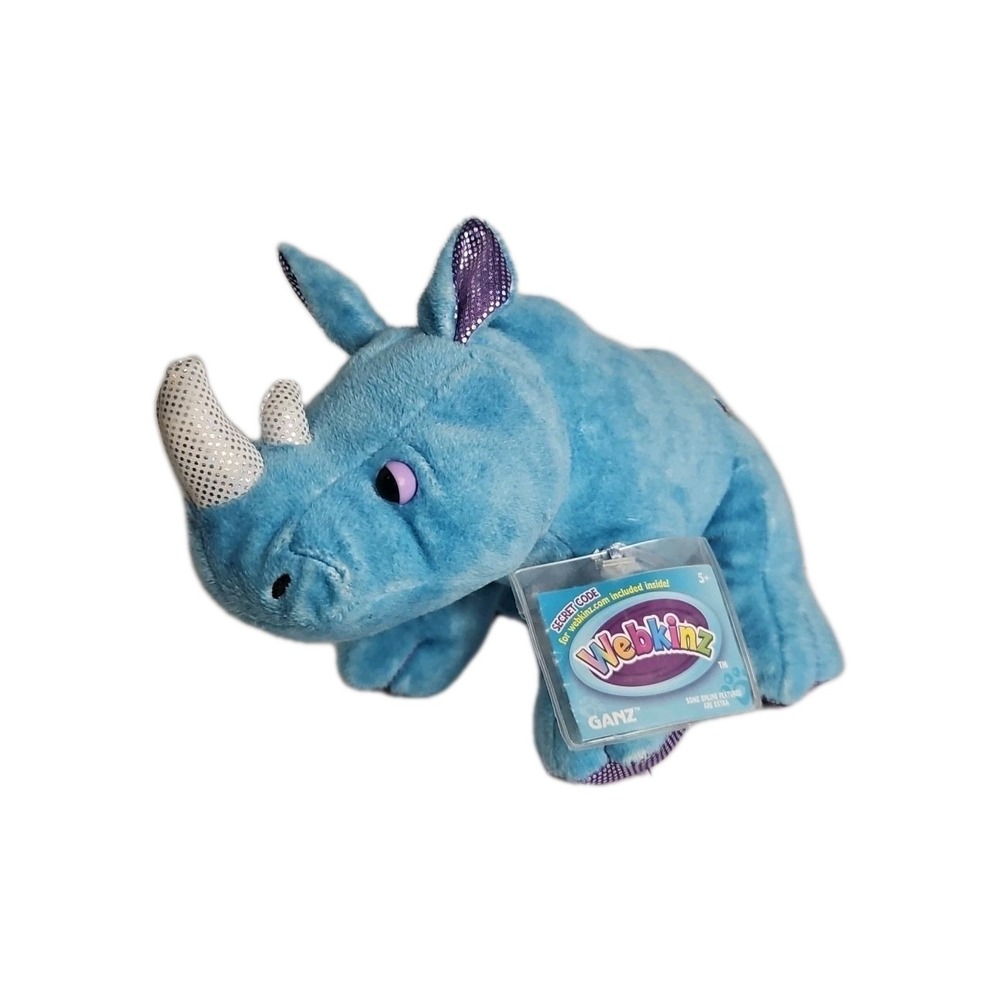 Webkinz Radiant Rhino New with Tag‎ & Sealed code HM637 NWT HTF Ganz Plush Gift